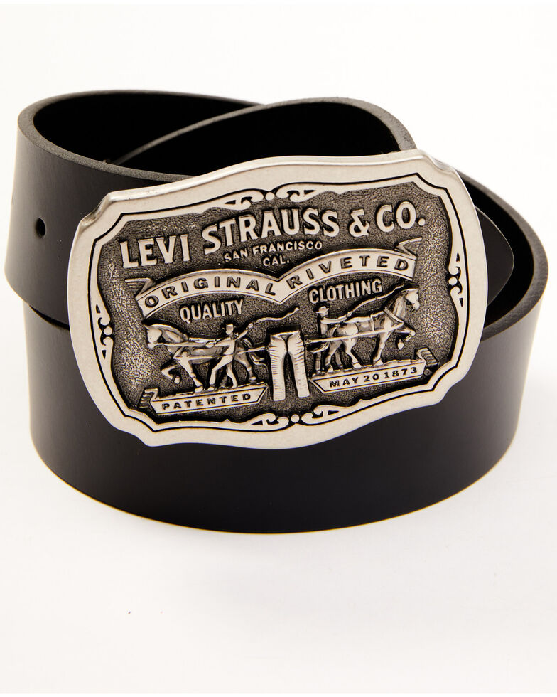 Levi's Men's Black Novelty Buckle Belt Boot Barn