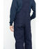 Carhartt Men's FR Duck Quilt-Lined Bib Overalls, Navy, hi-res