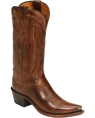 Lucchese Women's Grace Embossed Snip Toe Western Boots | Boot Barn