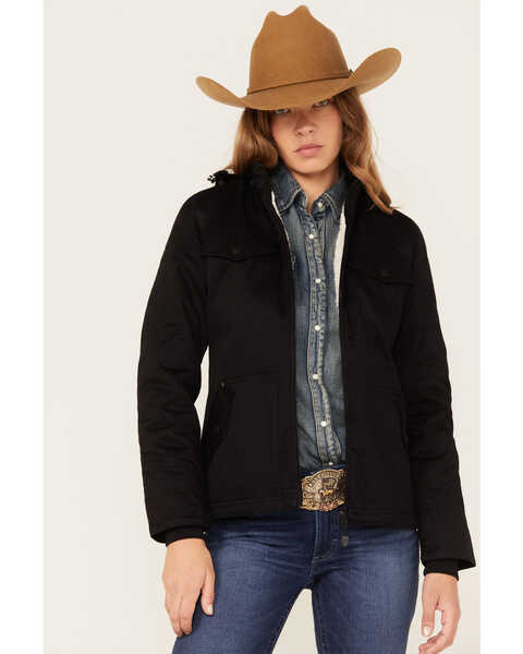 RANK 45® Women's Utility Rancher Jacket, Black, hi-res