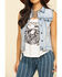 Image #4 - Stetson Women's Light Denim Horseshoe Vest, , hi-res