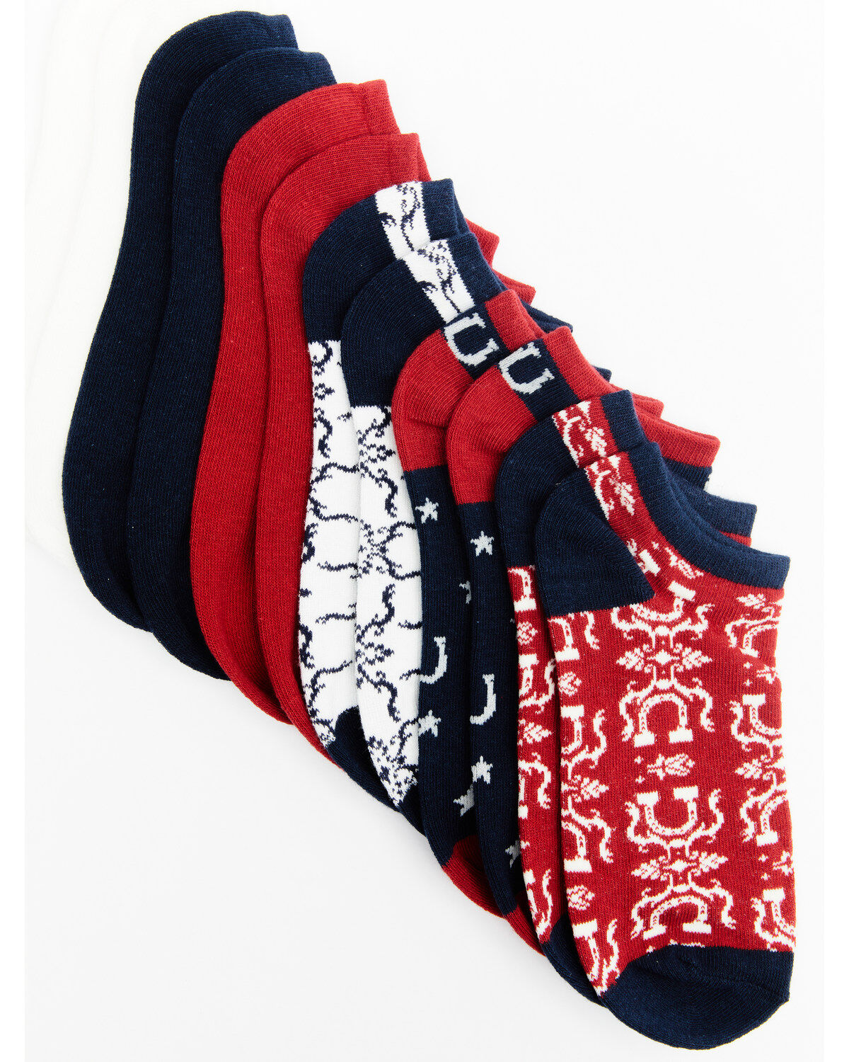 Image #1 - Shyanne Women's No Show Socks - 6 Pack, Multi, hi-res
