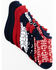 Image #1 - Shyanne Women's No Show Socks - 6 Pack, Multi, hi-res