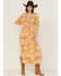 Image #1 - Z&L Women's Chiquitita Floral Print Short Sleeve Maxi Dress, Multi, hi-res