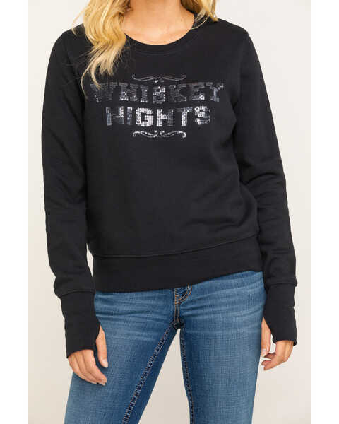 Image #4 - Shyanne Women's Whiskey Nights Sequin Pullover, , hi-res