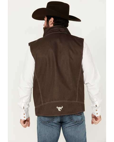 Image #4 - Cowboy Hardware Men's Woodsman Tech Vest, Chocolate, hi-res