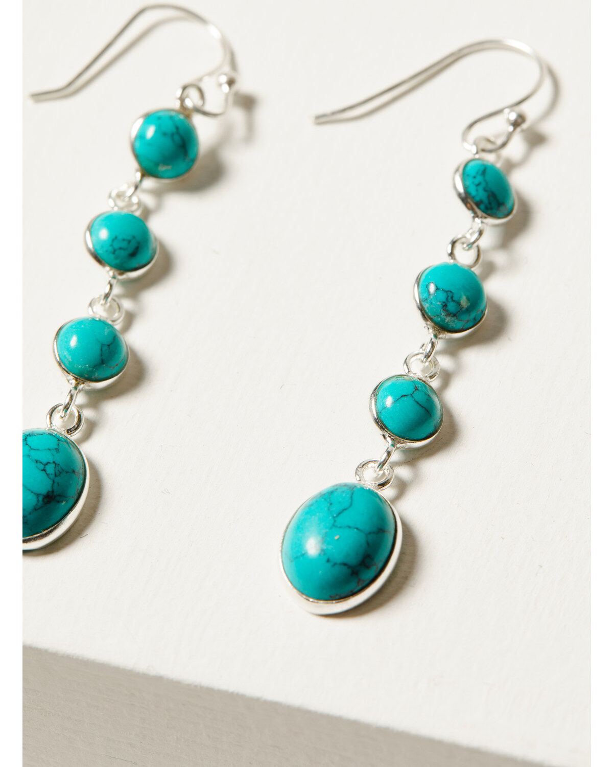 Image #2 - Paige Wallace Women's Turquoise Dangle Earrings, Turquoise, hi-res