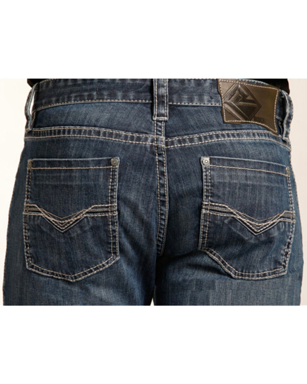 thumbnail image 2 of Hooey By Rock & Roll Denim Men's Dark Vintage Revolver Jeans – Slim Straight – HYMD1RR0KV 2 of 6