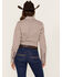 Image #4 - Cinch Women's Medallion Striped Long Sleeve Button-Down Western Shirt, Ivory, hi-res