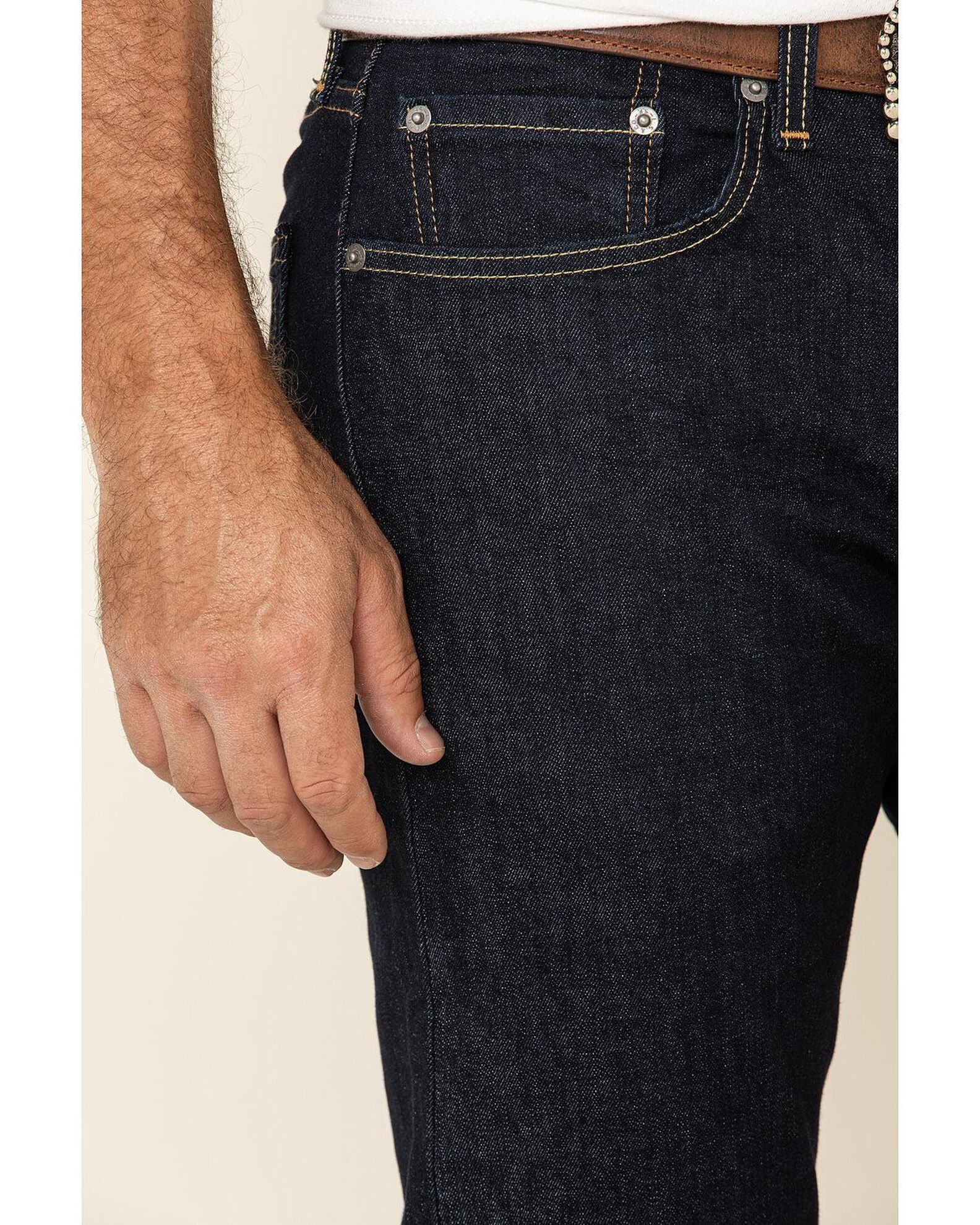 Levi s Men s 502 Dark Hollow Rinse Tapered Stretch Regular Straight Leg Jeans Boot Barn