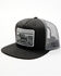 Image #1 - RopeSmart Men's Monochrome Ranch Life Trucker Cap, Black, hi-res