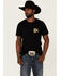 Image #1 - Red Dirt Hat Co. Men's Chupacabra Trackers Graphic T-Shirt, Black, hi-res
