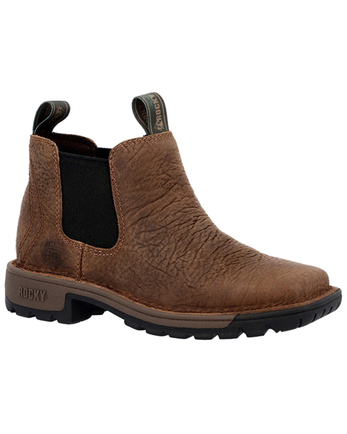 Rocky Little Boys' Legacy 32 Western Boots - Broad Square Toe, Brown, hi-res