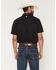 Image #4 - RANK 45&reg; Men's Ridge Solid Short Sleeve Pearl Snap Western Performance Shirt, Black, hi-res