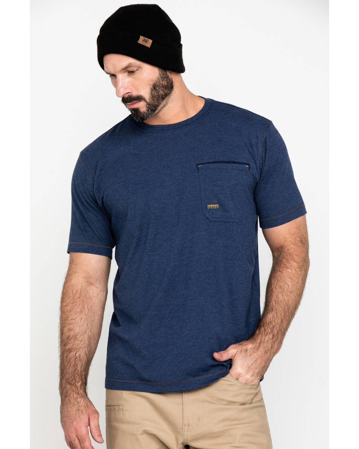 Image #1 - Ariat Men's Rebar Workman Technician Graphic Short Sleeve Work T-Shirt , , hi-res