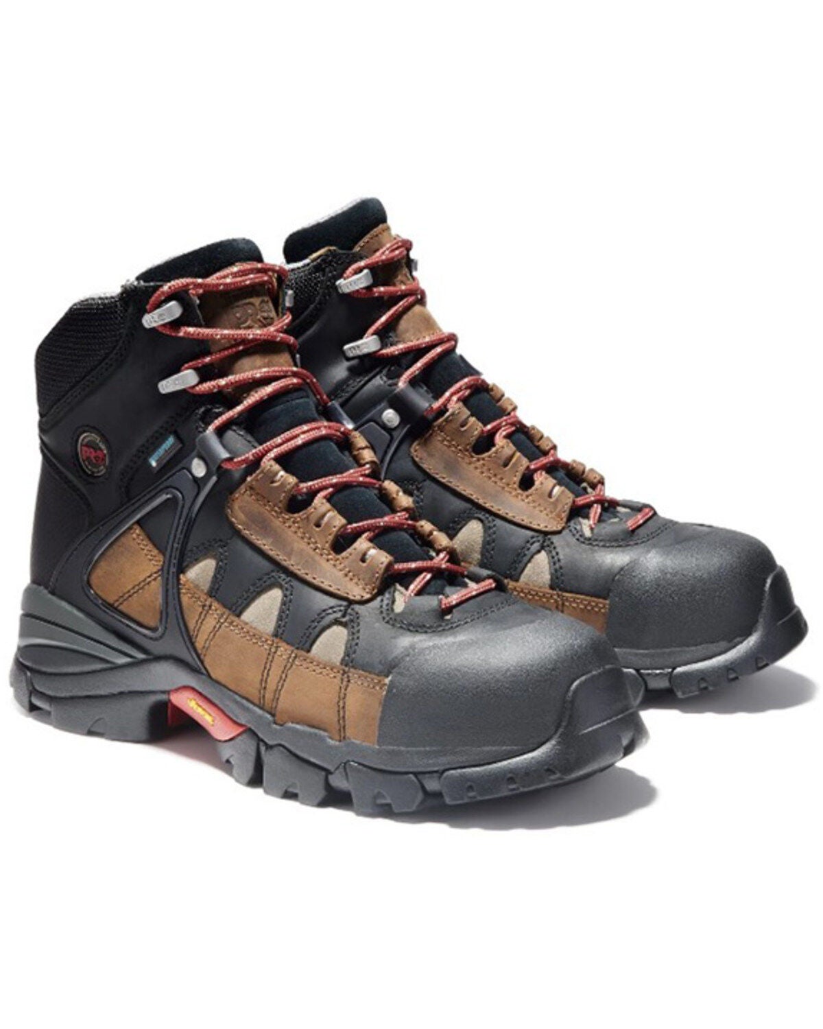 Timberland PRO Men's 6" Hyperion Waterproof Work Boots - Alloy Toe, Brown, hi-res