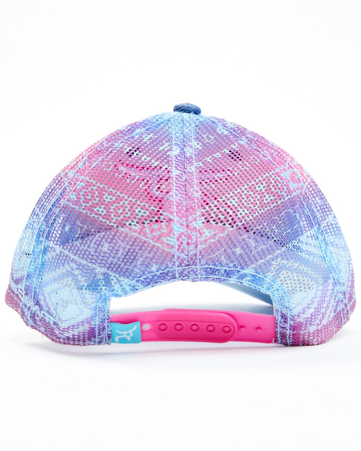 Image #3 - RopeSmart Little Girls' Denim Southwestern Print Mesh-Back Ball Cap, Blue, hi-res