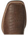 Image #4 - Ariat Men's Crocodile Print Sport Buckout Western Performance Boots - Broad Square Toe, Brown, hi-res