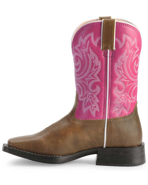 Image #3 - Durango Girls' Lil' Partners Western Boots - Square Toe , , hi-res