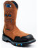 Image #1 - Cody James Men's 11" Decimator Waterproof Western Work Boots - Nano Composite Toe, Brown, hi-res