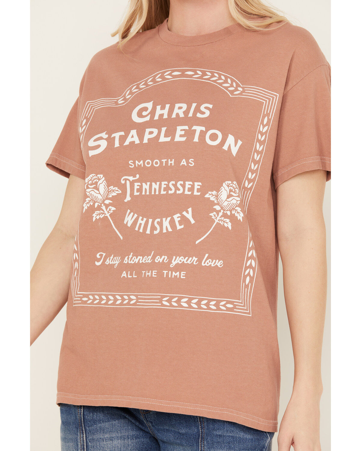 Image #3 - Merch Traffic Women's Chris Stapleton Rose Short Sleeve Graphic Tee, , hi-res