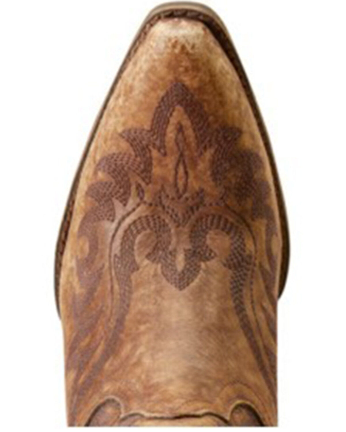 Image #4 - Ariat Women's Chandler Distressed Western Booties - Snip Toe, Brown, hi-res