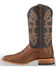Image #3 - Cody James Two Toned Ostrich Leg Exotic Boots - Square Toe , , hi-res