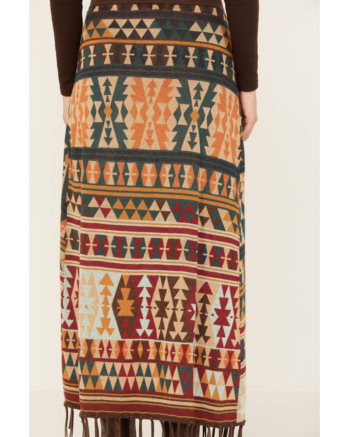 Image #4 - Tasha Polizzi Women's Southwestern Print Tassel Midi Joss Skirt, Multi, hi-res