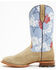 Image #3 - Ariat Men's Frontier Western Aloha Roughout Western Boots - Broad Square Toe, Grey, hi-res