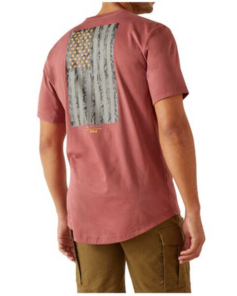 Ariat Men's Workman Refle Short Sleeve Graphic T-Shirt, Red, hi-res