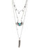 Cowgirl Confetti Women's Rising Sun Layered Chain Necklace , Silver, hi-res