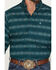 Image #3 - Ariat Men's Brando Southwestern Print Long Sleeve Button-Down Western Shirt, Teal, hi-res