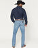 Image #3 - Wrangler Retro Men's Light Wash Slim Bootcut Stretch Denim Jeans, Medium Wash, hi-res