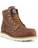 Image #1 - US Boot Men's 6" Bravo Wedge Sole Moc Work Boots - Composite Toe, Brown, hi-res