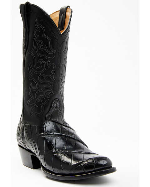 Cody James Men's Exotic American Alligator Western Boots - Medium Toe, Black, hi-res