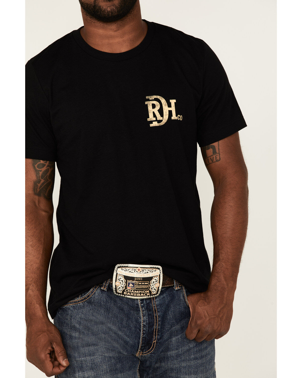 Image #3 - Red Dirt Hat Co. Men's Chupacabra Trackers Graphic T-Shirt, Black, hi-res