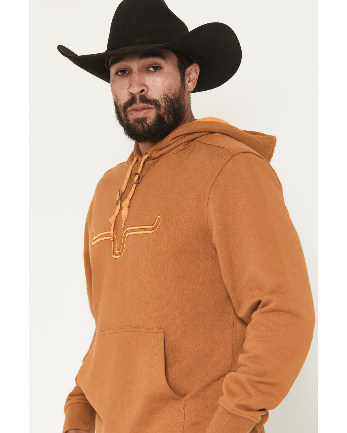 Image #2 - Kimes Ranch Men's Fast Talker Logo Hooded Sweatshirt, Brown, hi-res