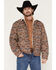 Image #1 - Wrangler Men's Southwestern Print Sherpa Lined Jacket, Taupe, hi-res