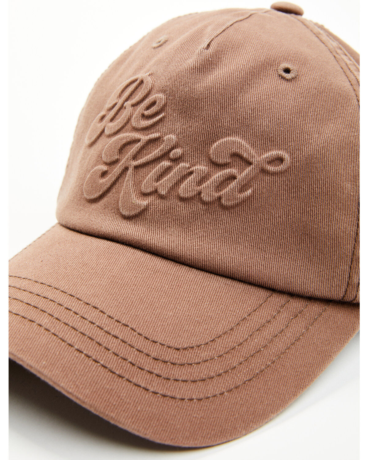 Image #2 - Cleo + Wolf Women's Be Kind Embossed Ball Cap, Brown, hi-res