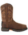Image #2 - Georgia Boot Men's Carbo-Tec LT Waterproof Western Work Boots - Steel Toe, Brown, hi-res