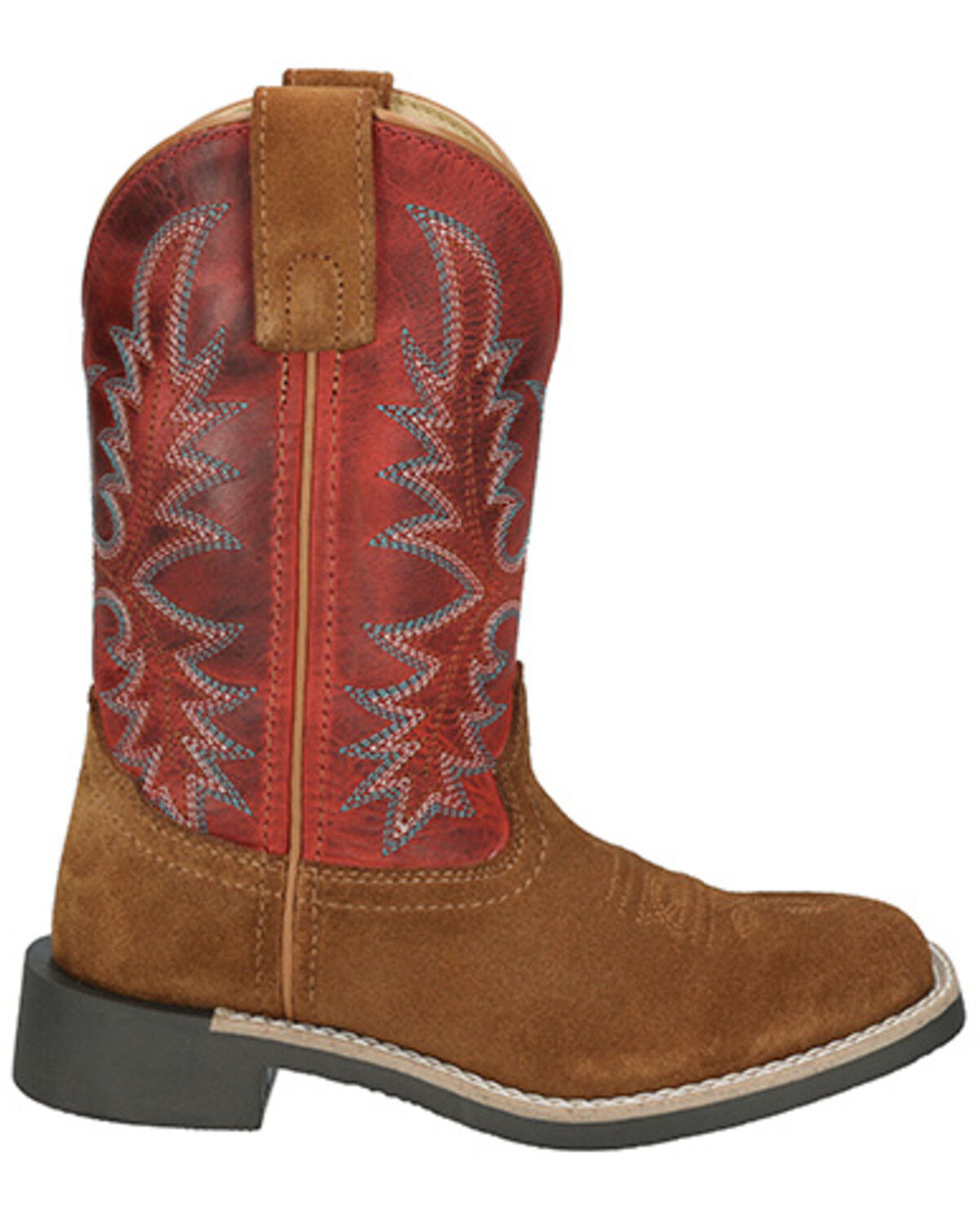 Image #2 - Smoky Mountain Little Boys' Briscoe Western Boots - Broad Square Toe, Tan, hi-res