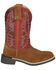 Image #2 - Smoky Mountain Little Boys' Briscoe Western Boots - Broad Square Toe, Tan, hi-res