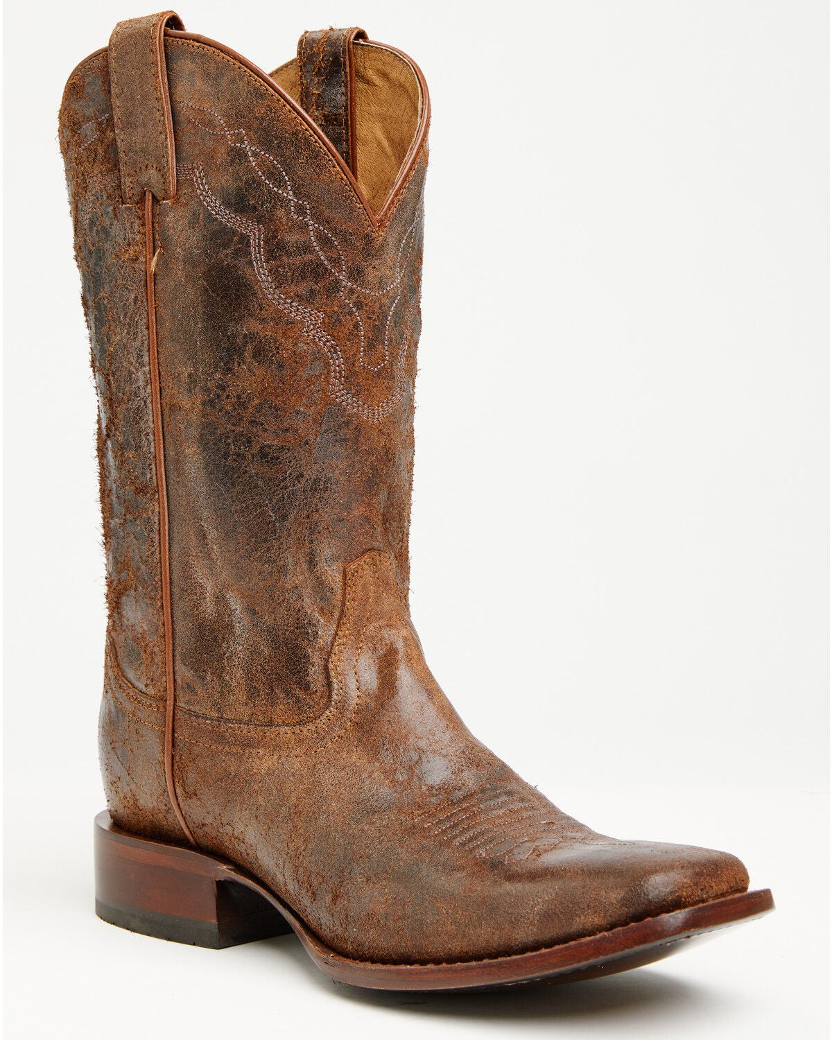 Cody James Men's Old Billy Western Boots - Broad Square Toe, Brown, hi-res
