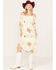 Wild Moss Women's Jacquard Smocked Front Dress, Ivory, hi-res