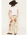 Image #3 - Wrangler X Lainey Wilson Girls' Horse Print Wide Leg Stretch Denim Jeans, Tan, hi-res
