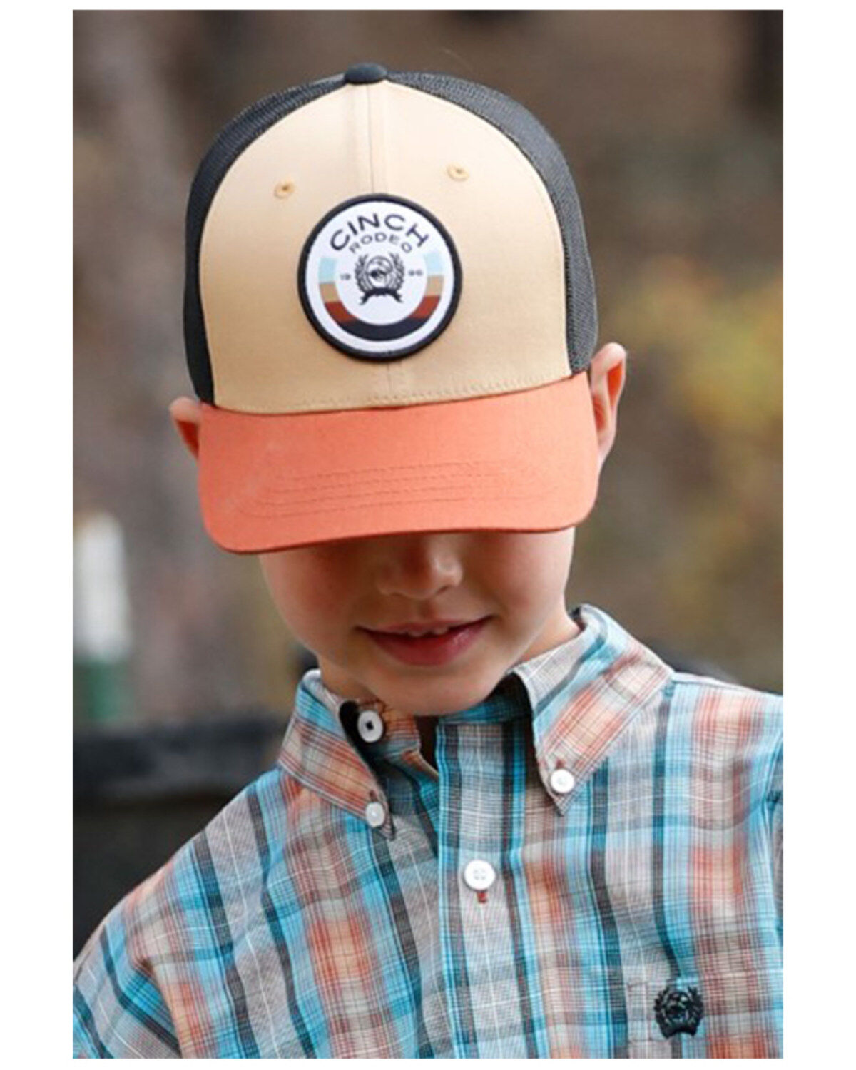 Image #1 - Cinch Boys' Logo Ball Cap, Purple, hi-res