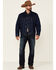 Image #2 - Wrangler Men's Rodeo Dark Wash Lined Stripe Button-Front Denim Jacket , , hi-res