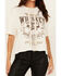 Image #3 - Shyanne Women's Chain Front Whiskey Short Sleeve Graphic Tee, White, hi-res