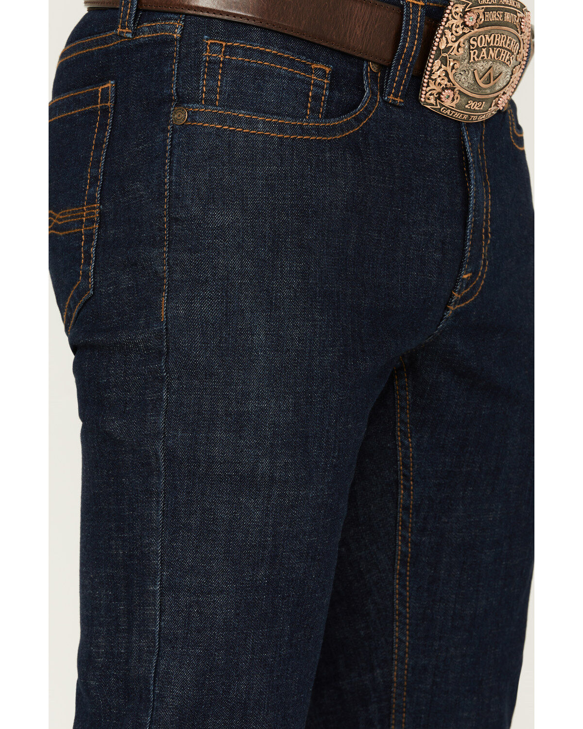 Image #2 - Cody James Men's Showdown Wash Jackson Slim Straight Stretch Denim Jeans, Dark Wash, hi-res