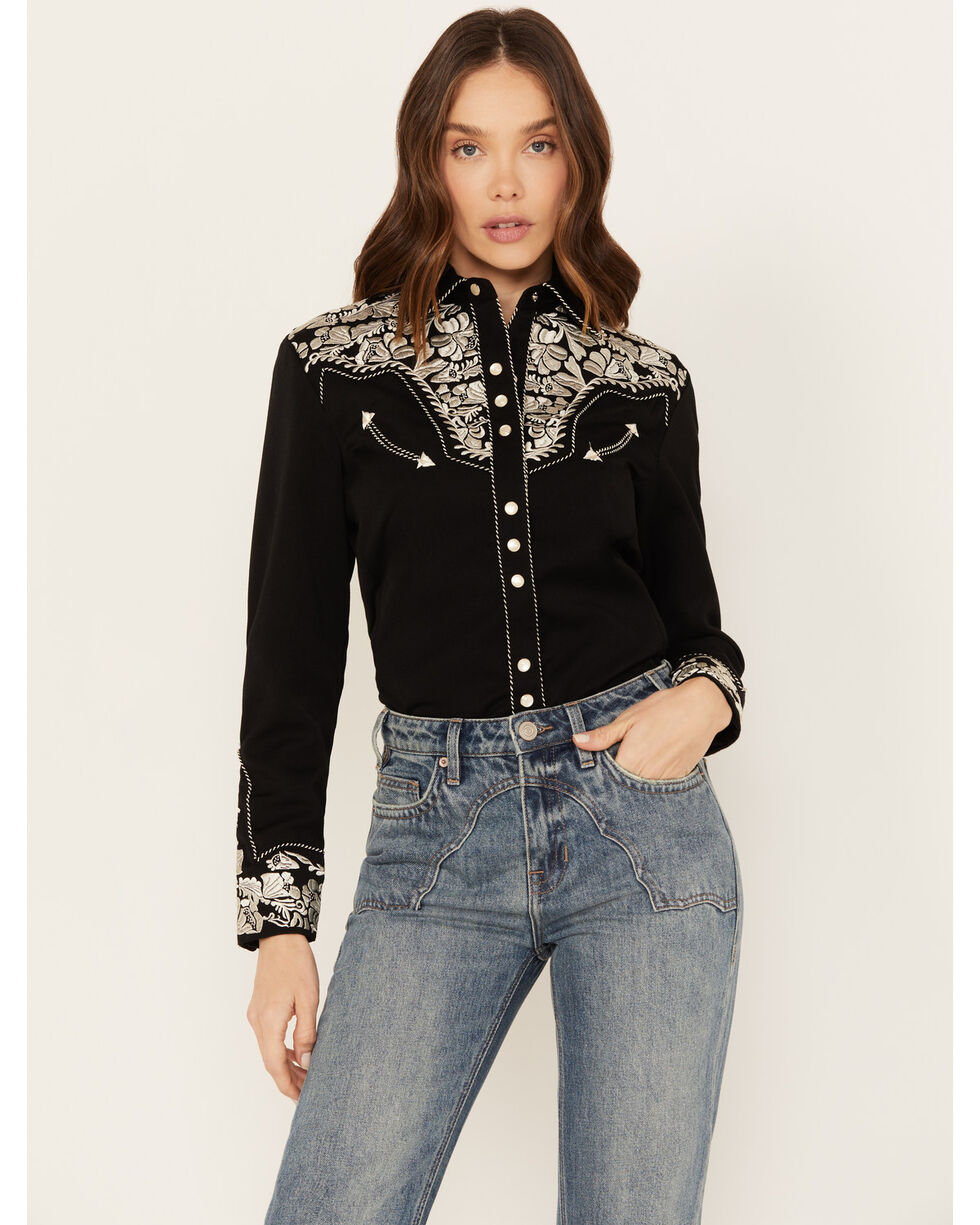 Womens Scully Vine Embroidery Western Shirt